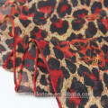 100% de leopardo de seda y cráneo de diseño de diseño de bufanda de leopardo